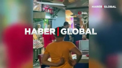 Beyazıt’ta esnaf ile turist müşterinin ‘hesap’ kavgası kamerada