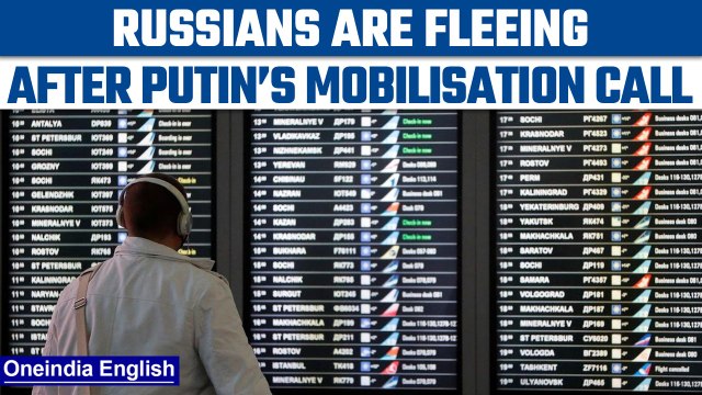 Russians flee the country on one-way flights after Putin’s call for mobilization | Oneindia News