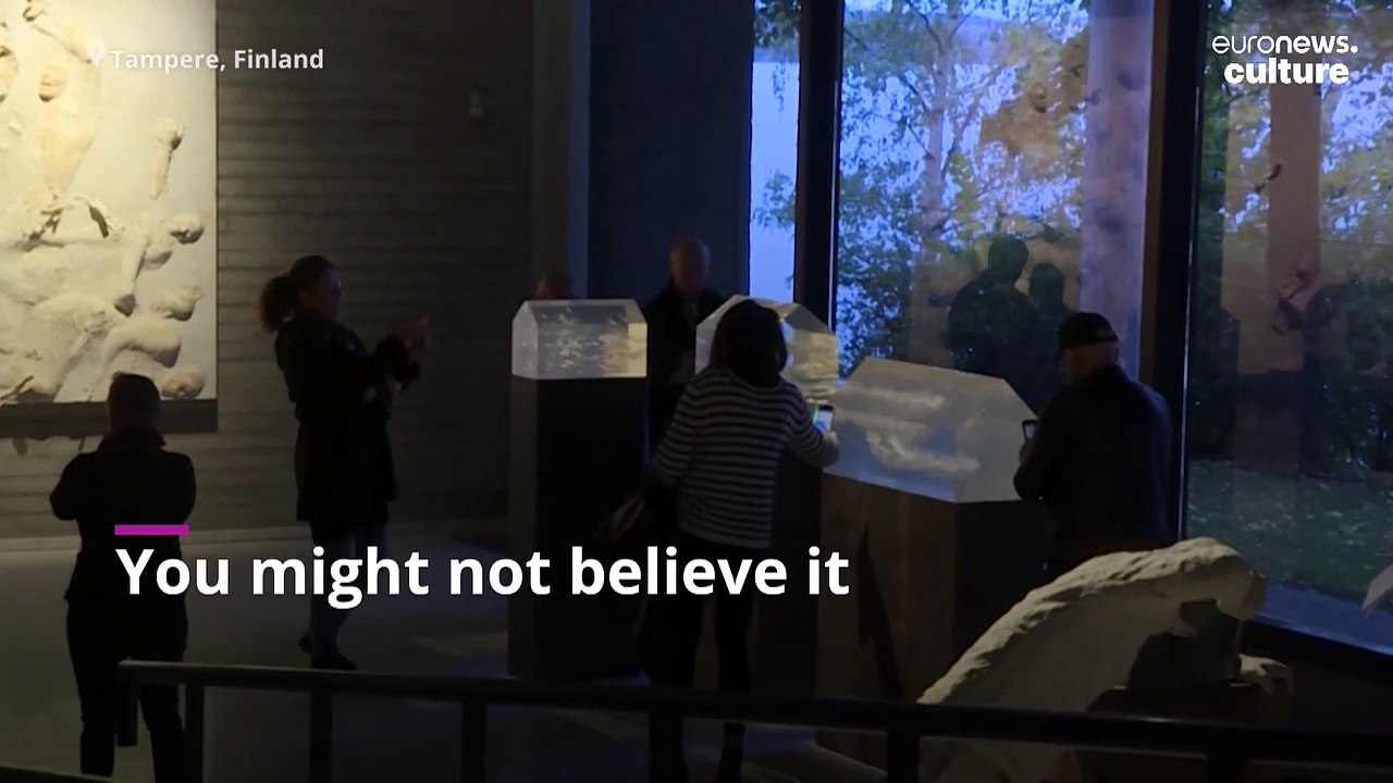 Take a look at the powerful sculptures made by Brad Pitt on display in Finland