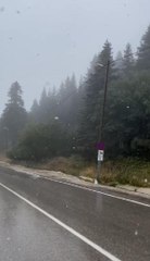 ULUDAĞ'A MEVSİMİN İLK KARI YAĞDI