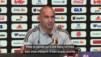 Belgique - Martinez voit un Eden Hazard remplie "d'énergie et de bonheur"
