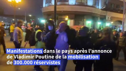 Russie: plus de 1.300 arrestations dans des manifestations anti-mobilisation