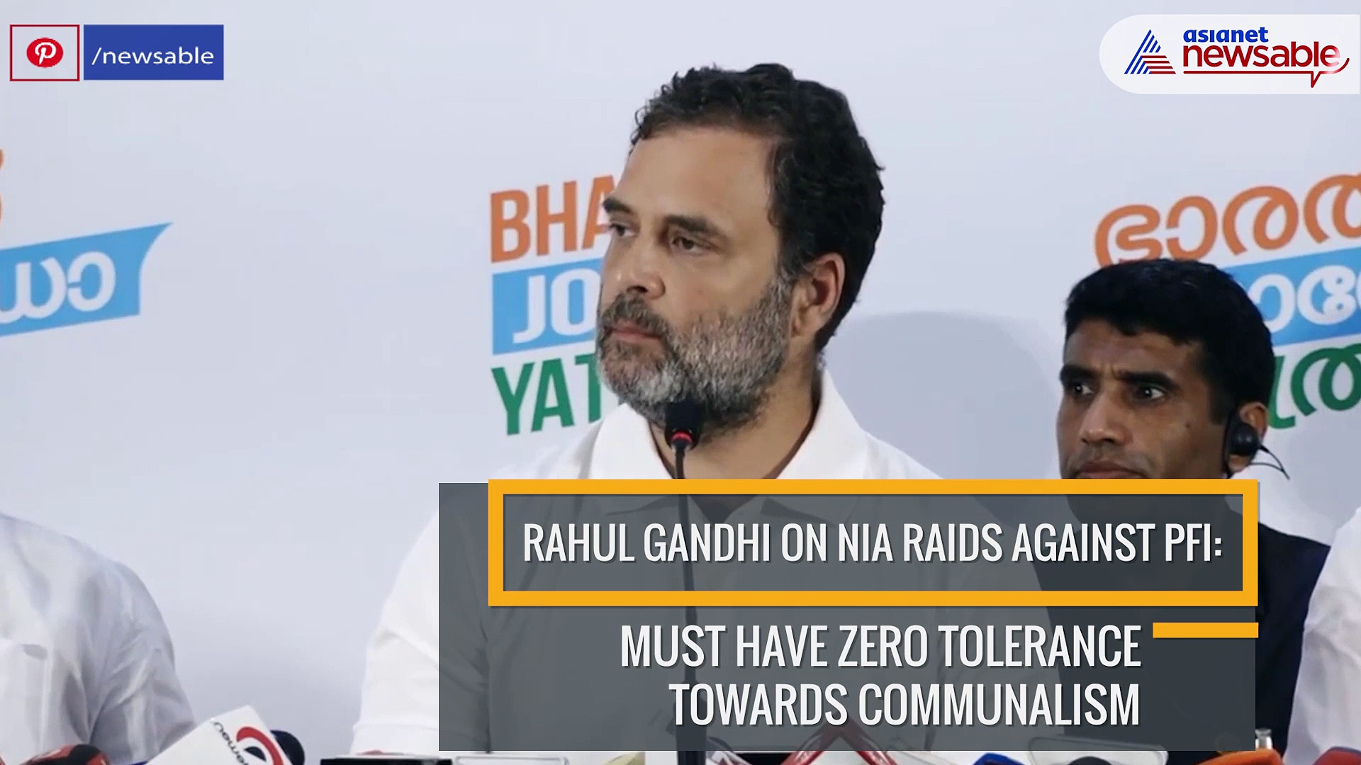 Rahul Gandhi on NIA raids against PFI: Must have zero tolerance towards communalism