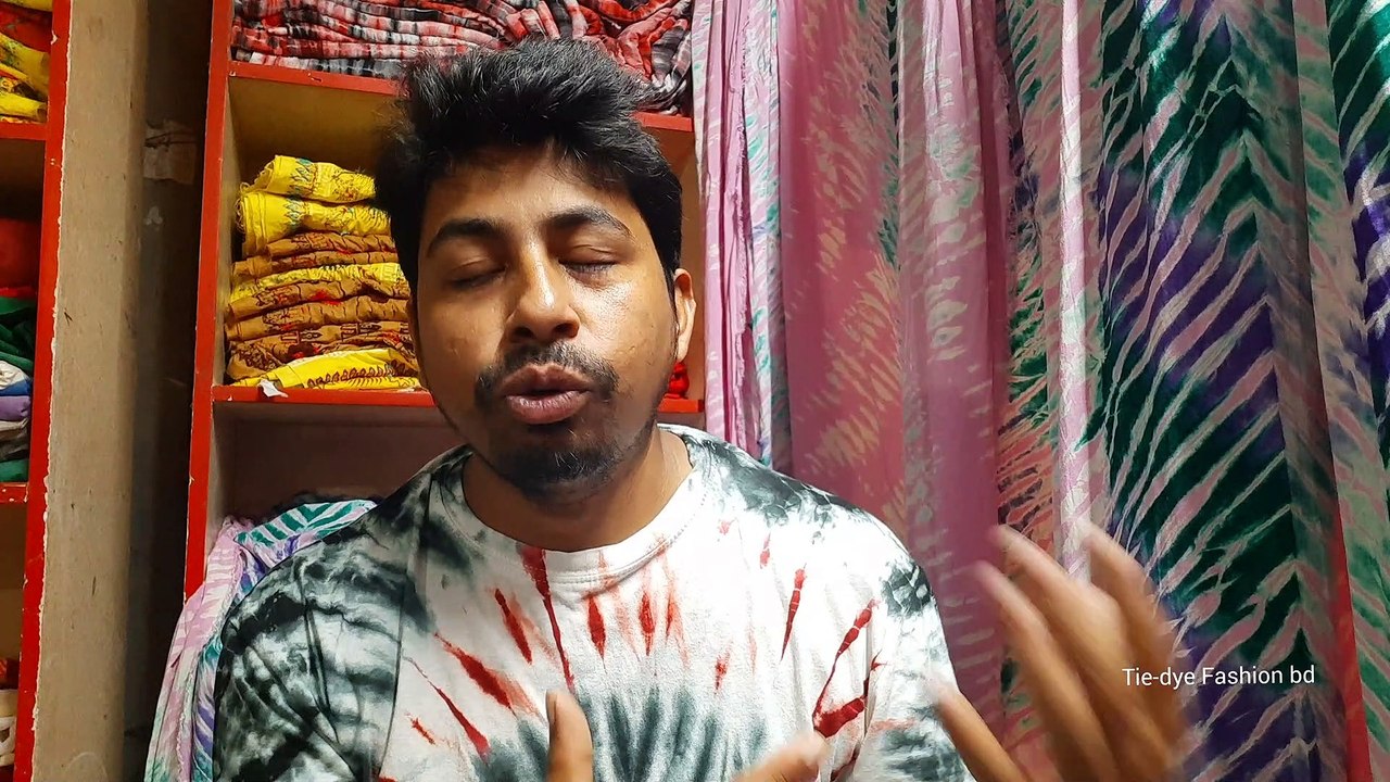 How to Tie Dye – Easy Techniques  Beginners || Tie-dye pattern p:45|| dress design technique