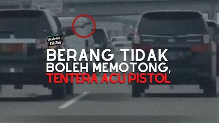 Berang tidak boleh memotong, tentera acu pistol!