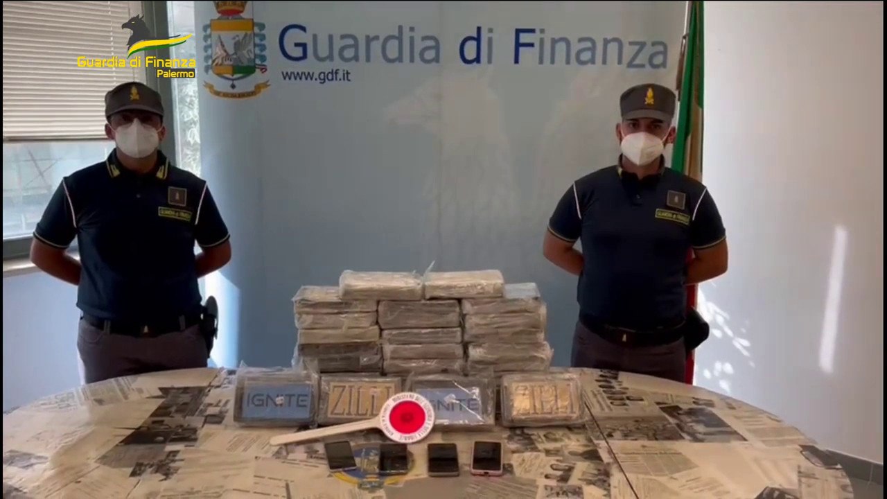 Palermo, il cane Mia "scova" 33kg di cocaina occultati in un'auto