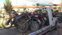 Denetime takılan 63 motosiklet sürücüsüne 85 bin lira ceza kesildi