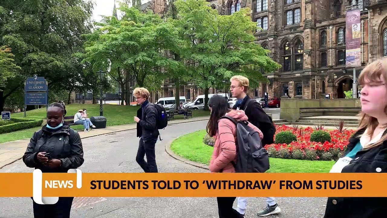 Glasgow headlines 22 September University students told to ‘withdraw