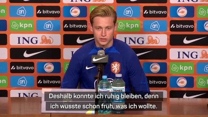 De Jong: "Wollte in Barcelona bleiben"