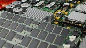 Zoom sur un circuit électronique