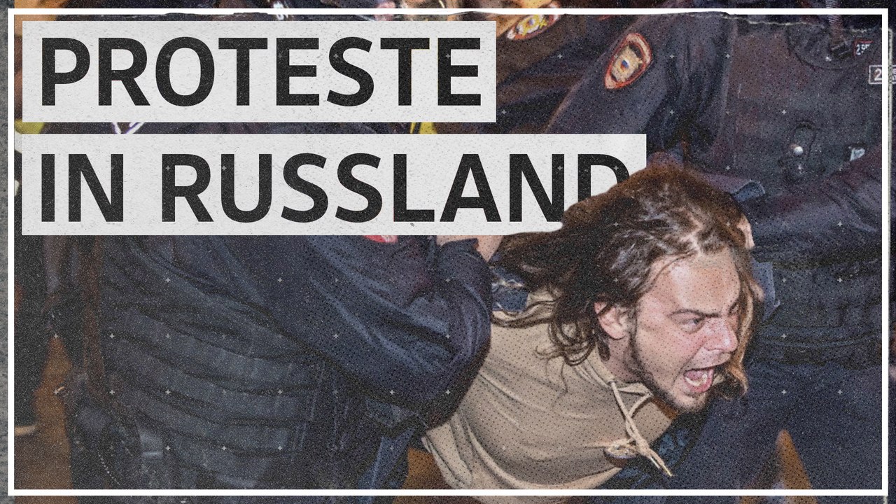 Russische Polizei greift hart gegen Protestierende durch