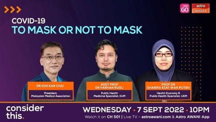 Consider This: Covid-19 (Part 1) - Indoor Mask Mandate Lifted