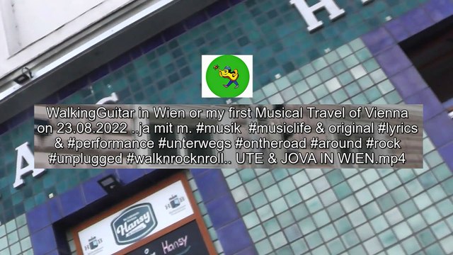 WalkingGuitar in Wien / mon Premier Voyage Musical de Vienne Autriche le 23/08/2022