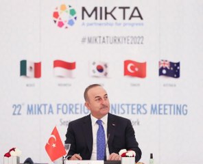 Çavuşoğlu, Türkevi'nde MIKTA Toplantısı'na katıldı