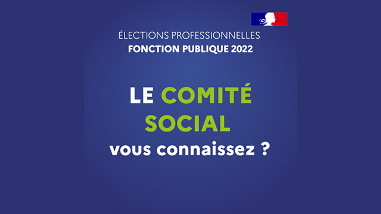 Les élections professionnelles dans le fonction publique 2022 - Connaissez-vous le comité social ?