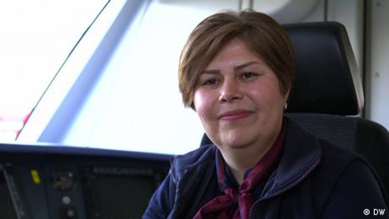 Eine Geflüchtete wird Zugführerin