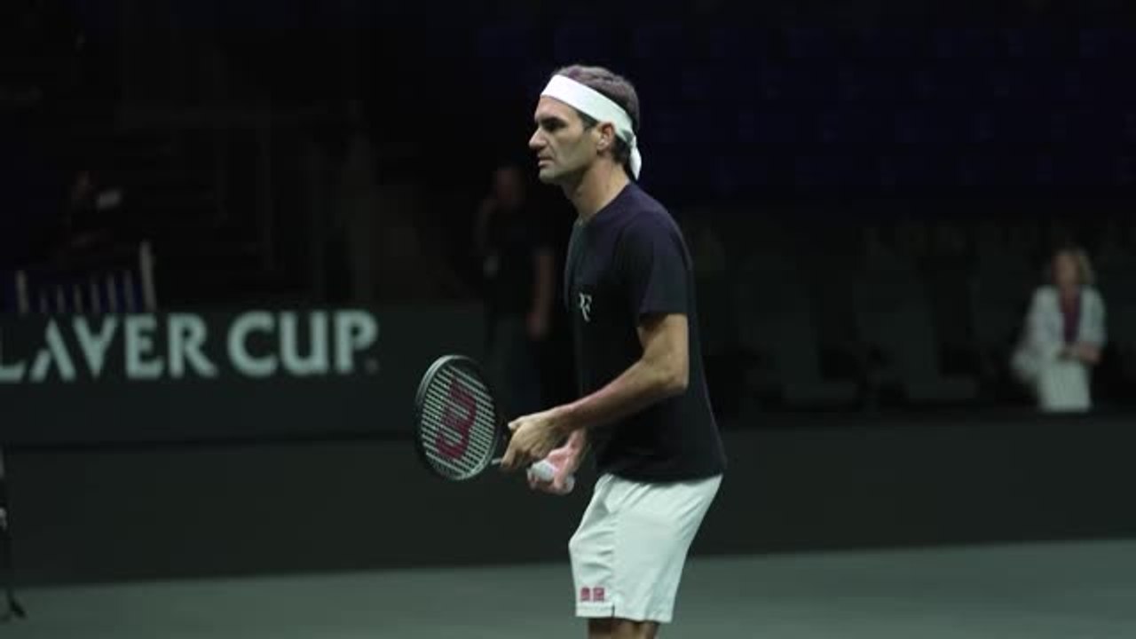 Federer trainiert letztes Mal vor Laver Cup