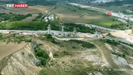 Kanal İstanbul’un ilk köprüsünün ayakları yükseldi