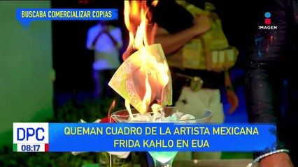 Queman cuadro de Frida Kahlo en Estados Unidos