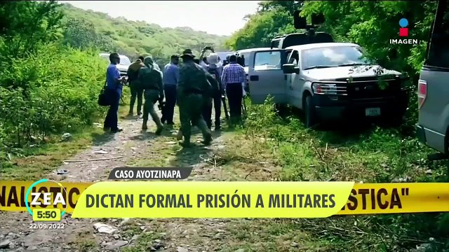 Dictan auto de formal prisión contra tres militares por caso Ayotzinapa