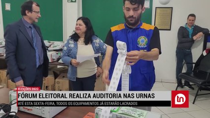 Justiça Eleitoral de Apucarana audita urnas para as eleições do dia 2