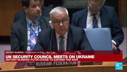 REPLAY - Blinken tells Security Council world 'can't let Putin get away with it'