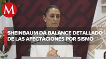 Claudia Sheinbaum informa sobre el balance tras el sismo de magnitud 6.9 en CdMx