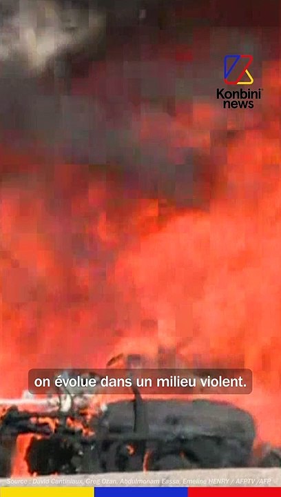 Le journaliste Thierry Vincent face à un black bloc ⎮ Speech