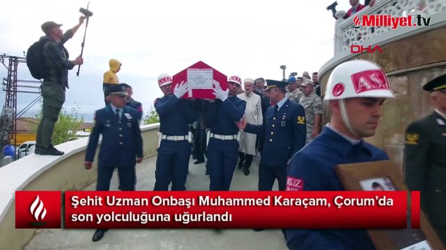 Şehit Uzman Onbaşı Karaçam, son yolculuğuna uğurlandı