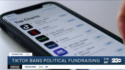 Tải video: TikTok announces ban on political campaign fundraising