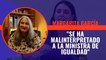 Margarita García (psicóloga) dice que se ha mal interpretado a la ministra de Igualdad