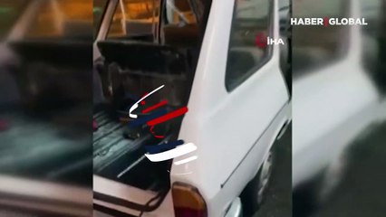 Rize'de durdurulan araçtan adeta cephane çıktı!