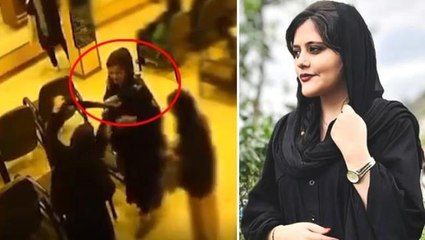 Ölümü İran sokaklarını karıştıran Mahsa Emini'nin yere yığıldığı anların görüntüsü ortaya çıktı