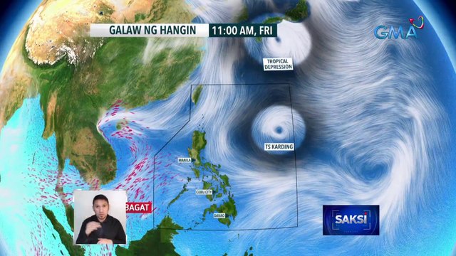Bagyong Karding, napanatili ang lakas habang mabagal na kumikilos papalapit ng Luzon | Saksi