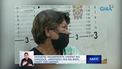 Babaeng magbebenta umano ng sanggol, arestado; ina ng bata, dawit din umano | Saksi
