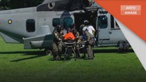 Nahas Helikopter | Mayat juruterbang helikopter dibawa ke Hospital Besar Ipoh