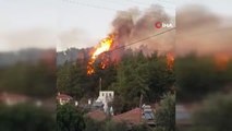 Son dakika haber | Ula'da yerleşim yerlerine yakın noktada orman yangını