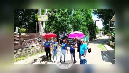 Munícipes de La Victoria protestan ante el presidente Luis Abinader