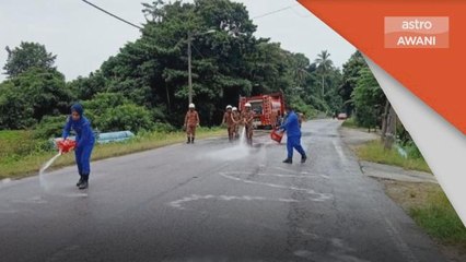 Tumpahan Minyak | 20 kenderaan terbabit kemalangan