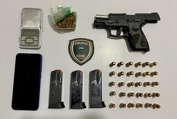 Suspeito de homicídio é preso com arma de fogo e droga na região de Catolé do Rocha