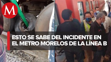 Download Video: Tren de LB de Metro de CdMx se ladea; STC desaloja a usuarios y niega descarrilamiento