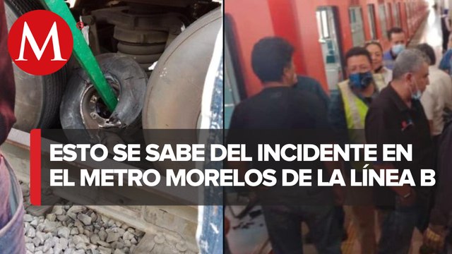 Tren de LB de Metro de CdMx se ladea; STC desaloja a usuarios y niega descarrilamiento