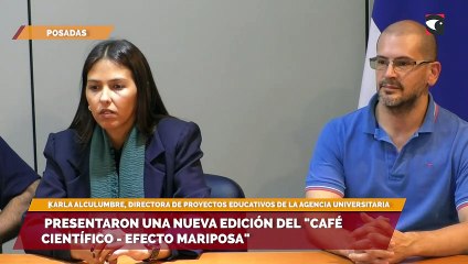 Presentaron una nueva edición del "Café Científico -Efecto Mariposa"