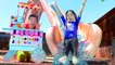 Emma Pretend Play with GIANT Swimming Pool Water Slide & Ice Cream Toys Pool Party
