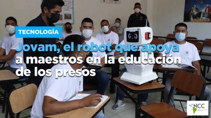 Jovam, el robot que apoya a maestros en la educación de los presos