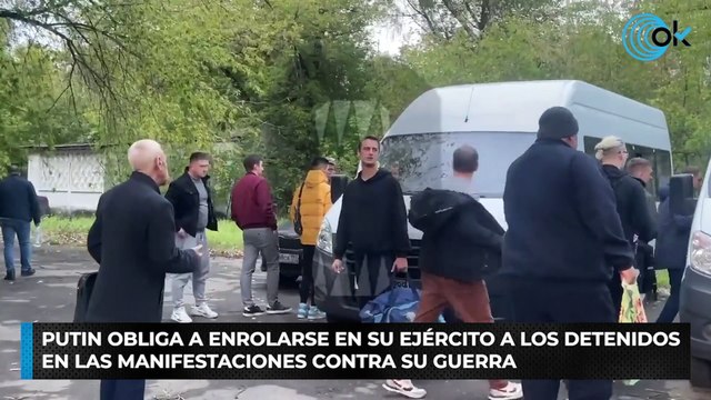 Putin obliga a enrolarse en su ejército a los detenidos en las manifestaciones contra su guerra
