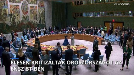 Élesen kritizálták Oroszországot az ENSZ BT-ben