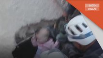 Bangunan Runtuh | Pasukan penyelamat Jordan keluarkan bayi empat bulan