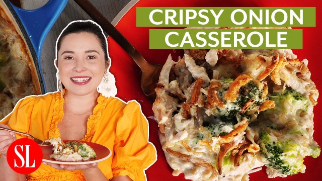 How to Make Crispy Onions and Parmesan Chicken-Broccoli Casserole