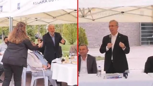 Mansur Yavaş'ın Siz de oturun diyen vatandaşla diyaloğu muhtarlardan alkış aldı: Mahkemede ayakta ifade verilir